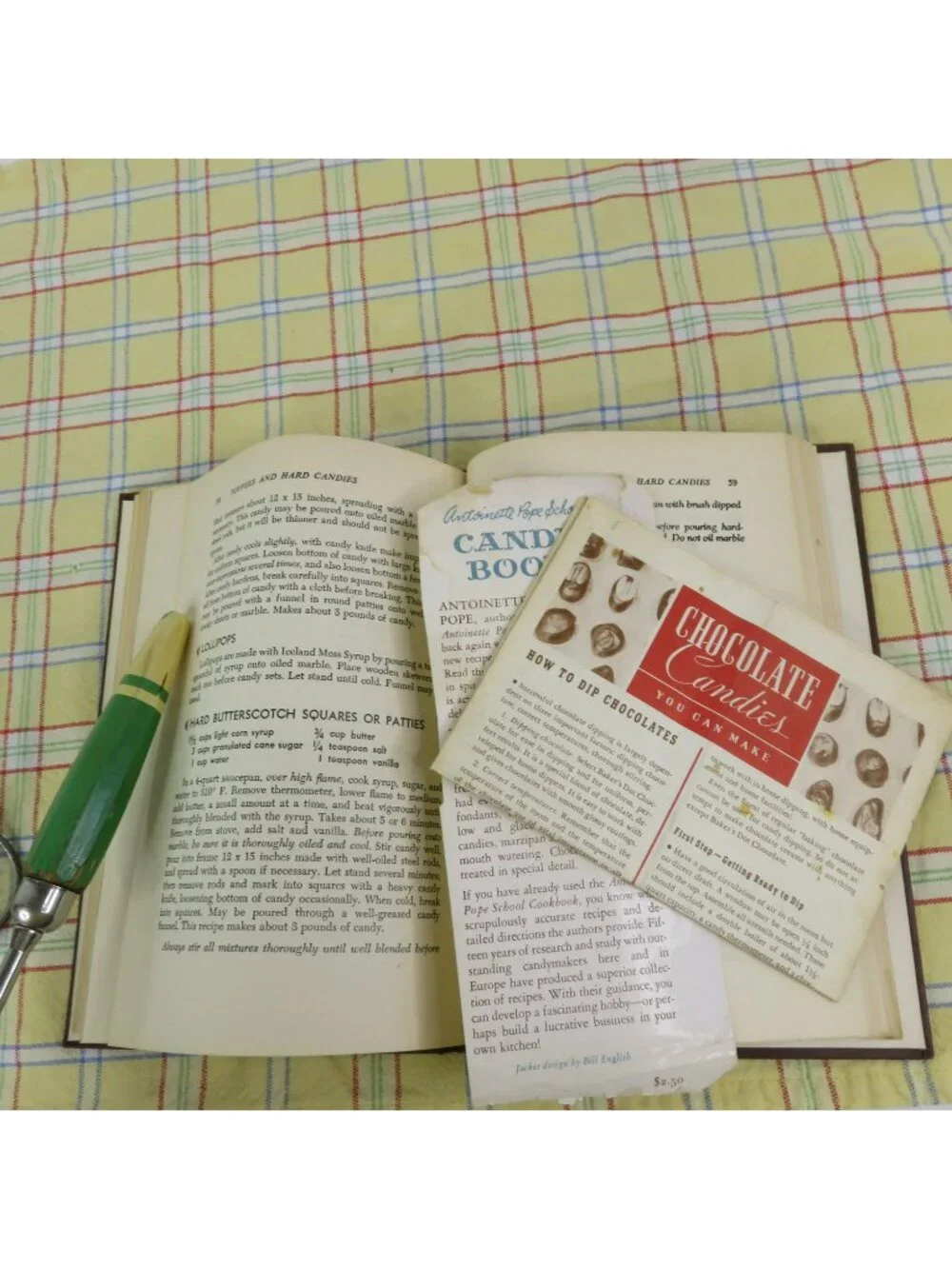 Antoinette Pope School Candy Book Cookbook 1951 Vintage Chicago Cook Book